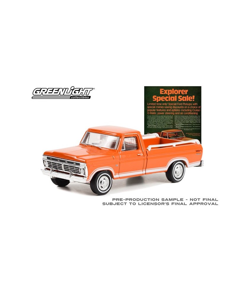 Greenlight Vintage Ad Cars Series 8 - 1973 Ford F-100 Explorer Special