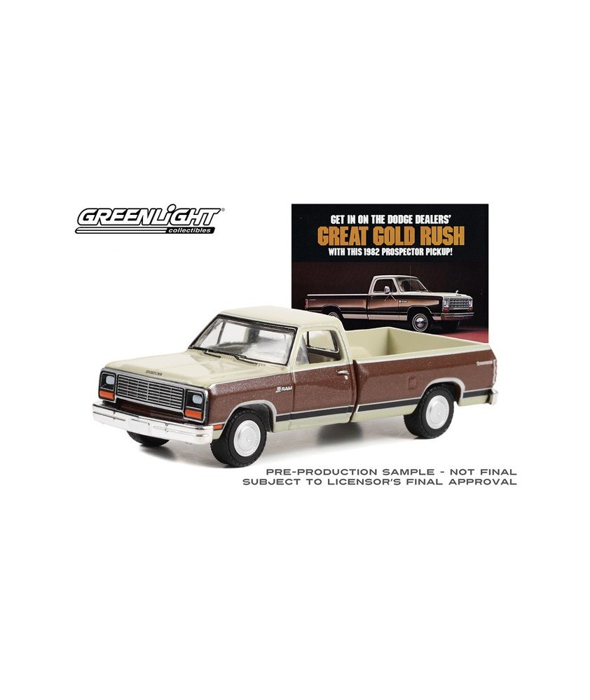 Greenlight Vintage Ad Cars Series 8 - 1982 Dodge RAM D-150 Prospector