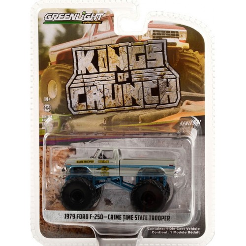 Greenlight Kings of Crunch Series 11 - 1979 Ford F-250 Monster Truck Crime Time State Trooper