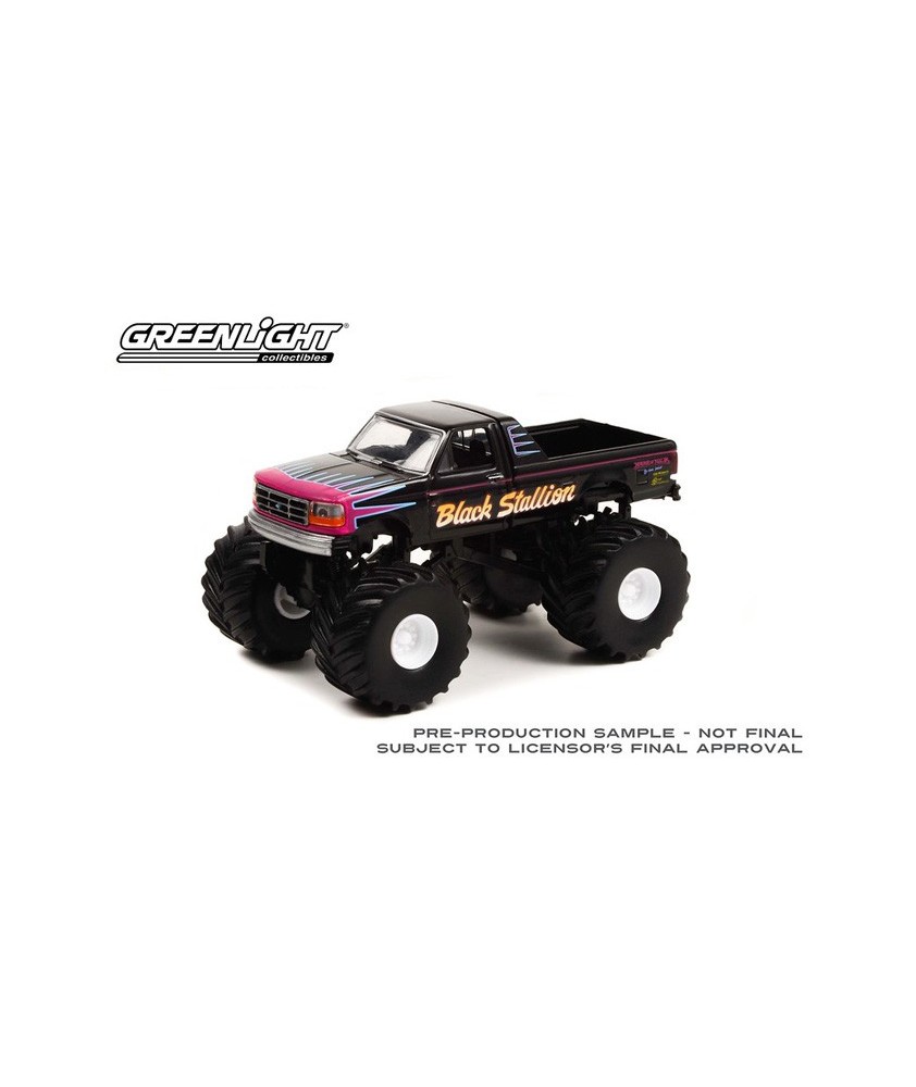 Greenlight Kings of Crunch Series 11 - 1992 Ford F-250 Monster Truck Black Stallion