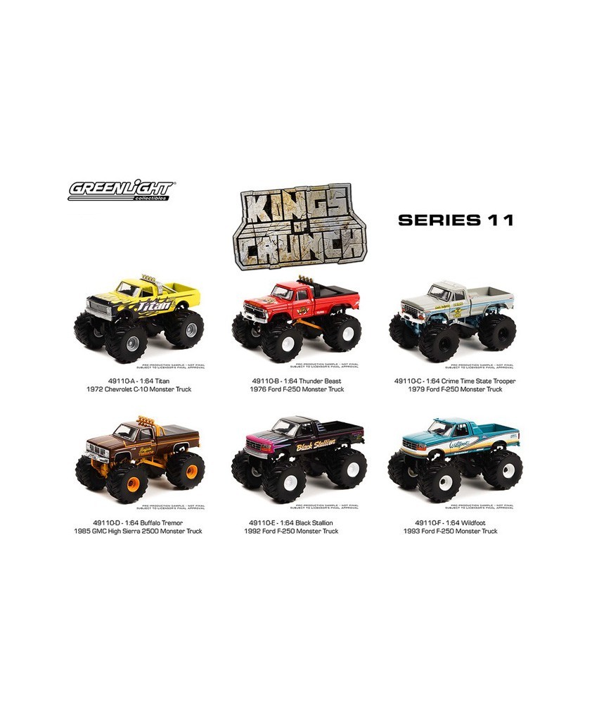 Greenlight Kings of Crunch Series 11 - Six Truck Set