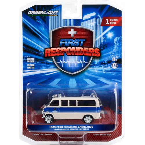 Greenlight First Responders Series 1 - 1969 Ford Econoline Ambulance