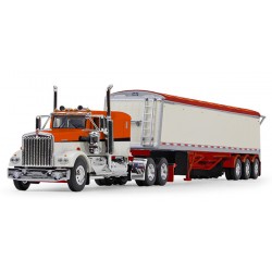 DCP by First Gear - Kenworth W900A with Lode King Tri-Axle Hopper Trailer