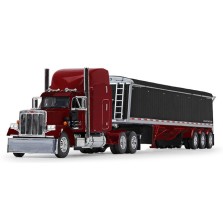 DCP by First Gear - Peterbilt Model 359 with Lode King Tri-Axle Hopper Trailer