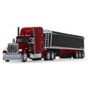 DCP by First Gear - Peterbilt Model 359 with Lode King Tri-Axle Hopper Trailer