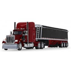 DCP by First Gear - Peterbilt Model 359 with Lode King Tri-Axle Hopper Trailer