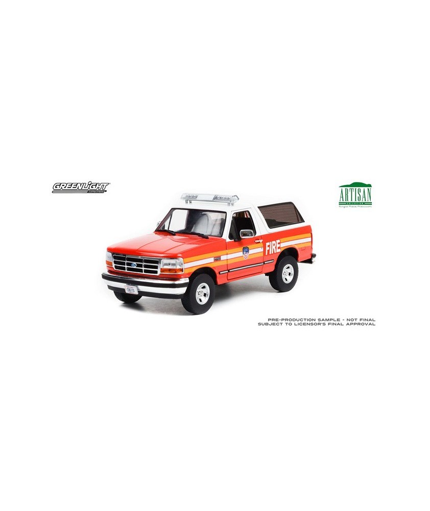 Greenlight 1:18 Artisan Collection - 1996 Ford Bronco FDNY