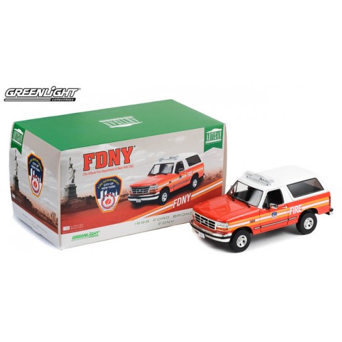 Greenlight 1:18 Artisan Collection - 1996 Ford Bronco FDNY
