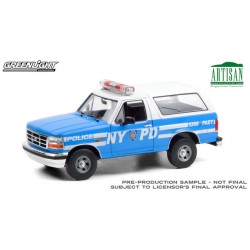 Greenlight 1:18 Artisan Collection - 1992 Ford Bronco NYPD