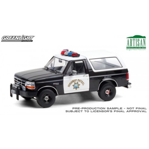 Greenlight 1:18 Artisan Collection - 1995 Ford Bronco California Highway Patrol