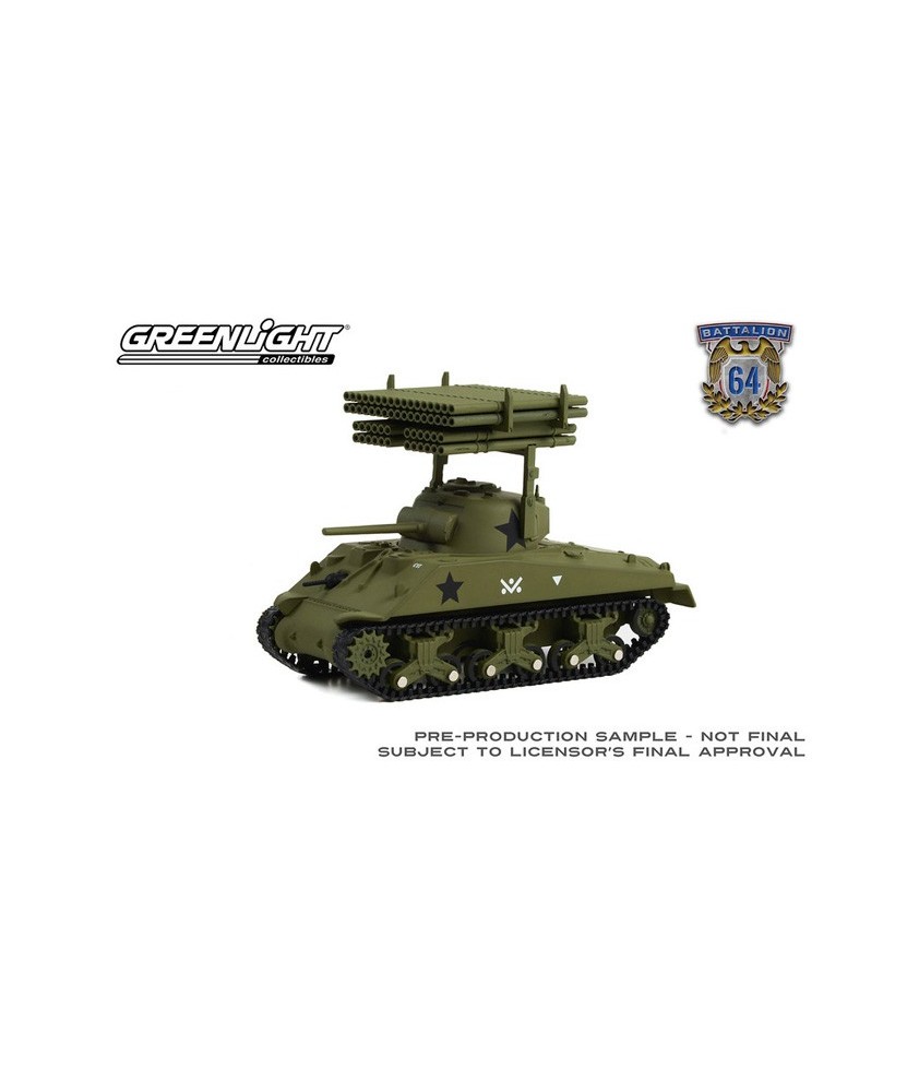 Greenlight Battalion 64 Hobby Exclusive - 1945 M4 Sherman Tank with Rocket Launcher