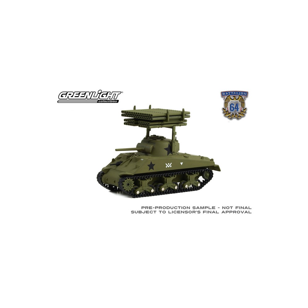Greenlight Battalion 64 Hobby Exclusive - 1945 M4 Sherman Tank with Rocket Launcher