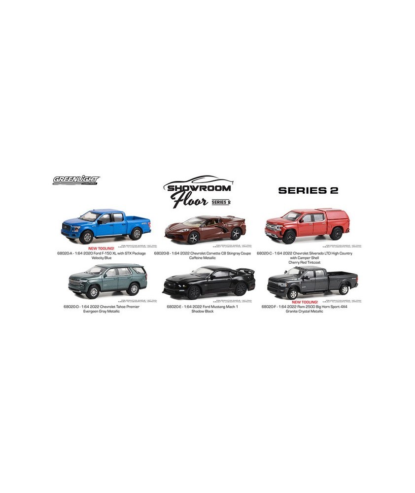 Greenlight Showroom Floor Series 2 - Six Car Set