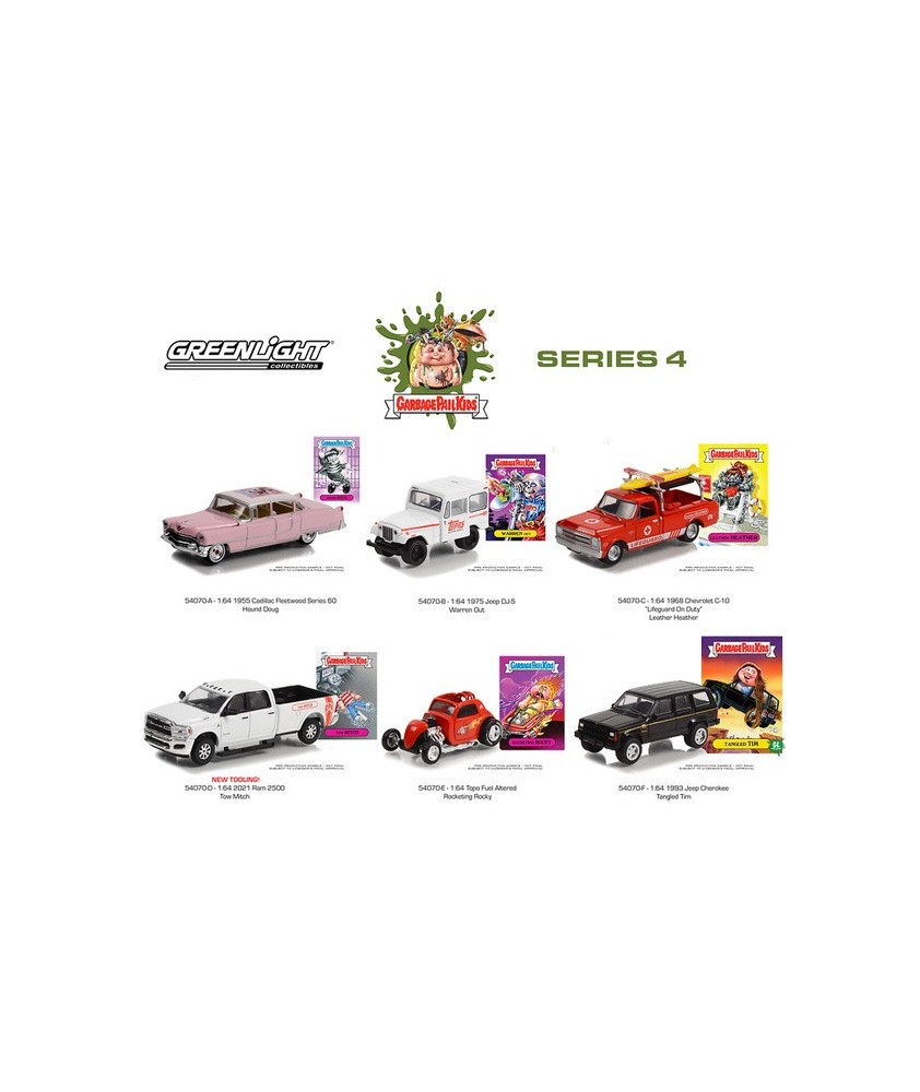 Greenlight Garbage Pail Kids Series 4 - Six Car Set