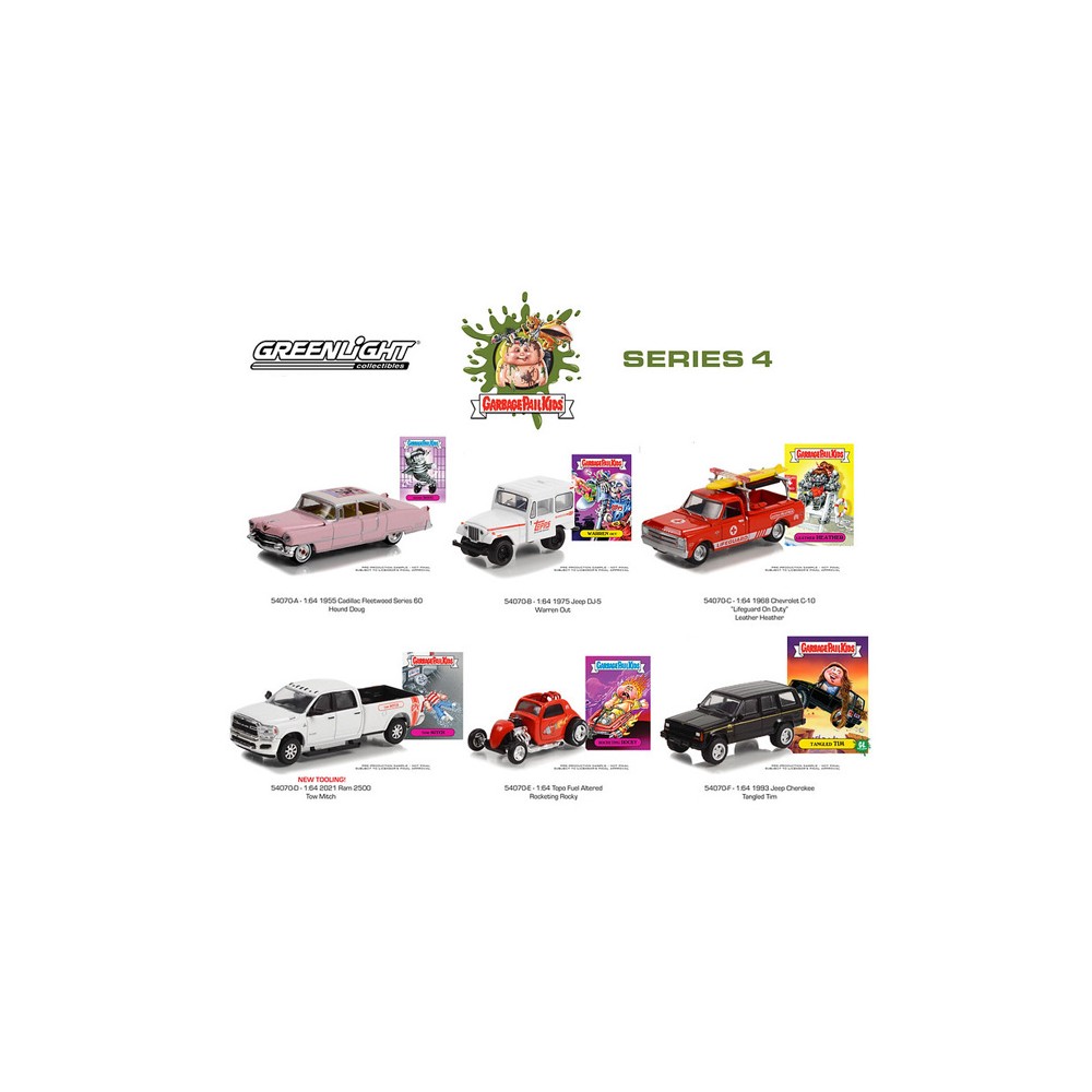 Greenlight Garbage Pail Kids Series 4 - Six Car Set