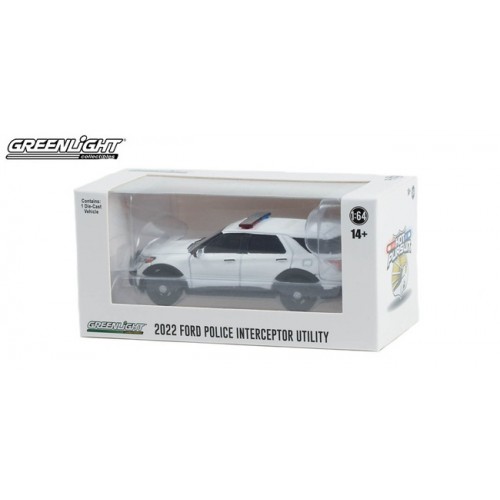 Greenlight Hot Pursuit - 2022 Ford Police Interceptor Utility with Lightbar