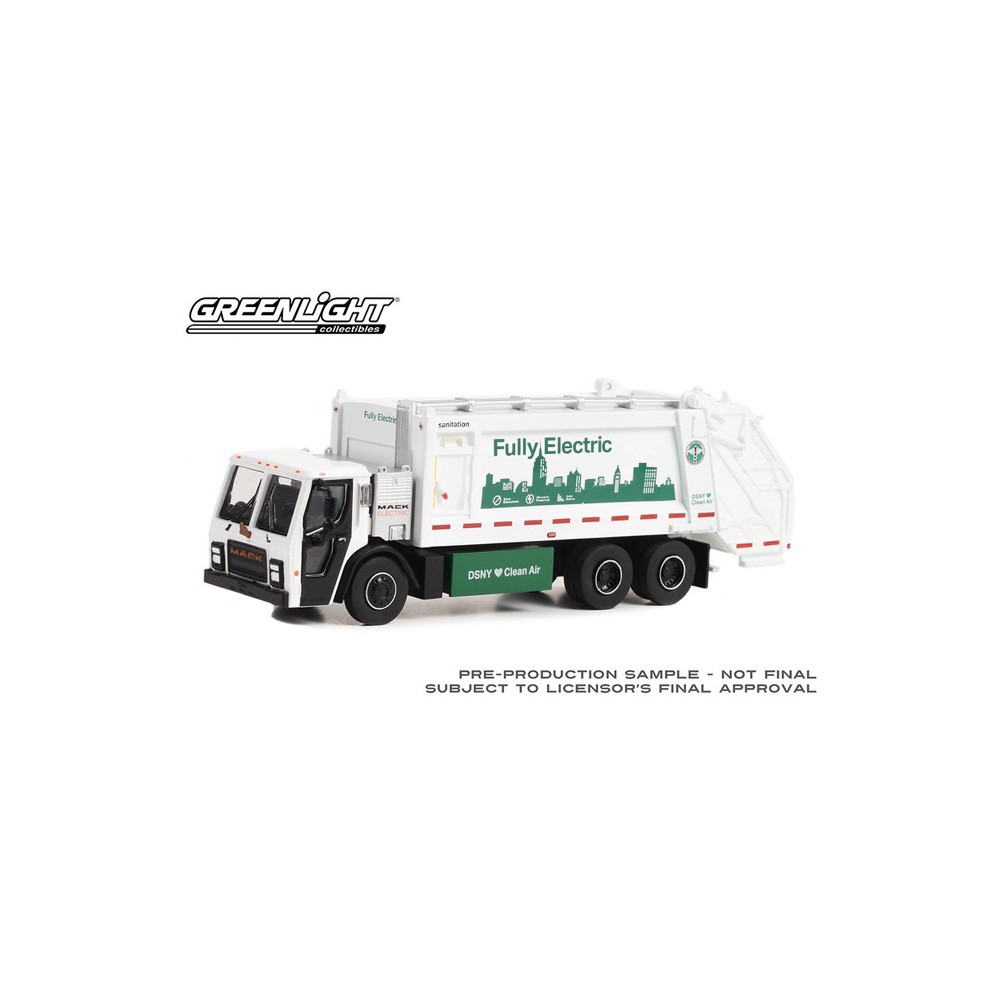 Greenlight S.D. Trucks Series 16 - 2021 Mack LR Electric Rear Loader Refuse Truck DSNY