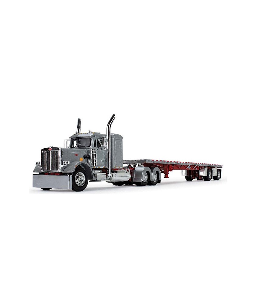 DCP by First Gear - Peterbilt Model 359 with Wilson Roadbrute Flatbed Trailer