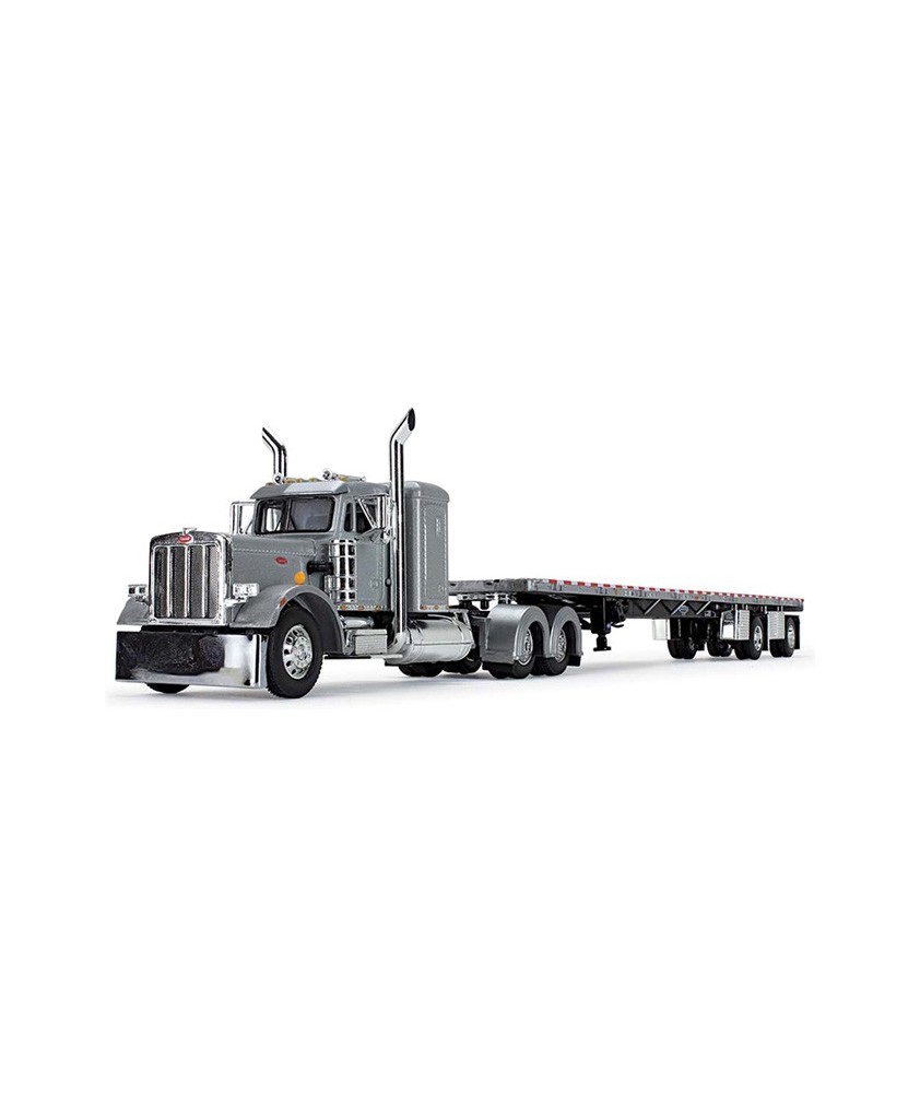 DCP by First Gear - Peterbilt Model 359 with Wilson Roadbrute Flatbed Trailer