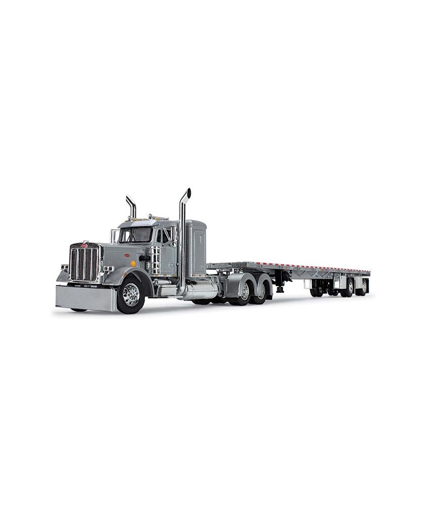 DCP by First Gear - Peterbilt Model 359 with Wilson Roadbrute Flatbed Trailer