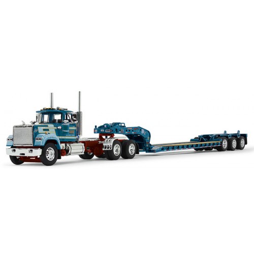 DCP by First Gear - Mack Super-Liner with Fontaine Tri-Axle Lowboy Trailer Sid Kamp