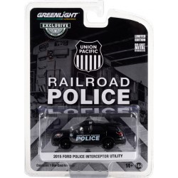 Greenlight Hobby Exclusive - 2015 Ford Police Interceptor Utility Union Pacific Railroad Police