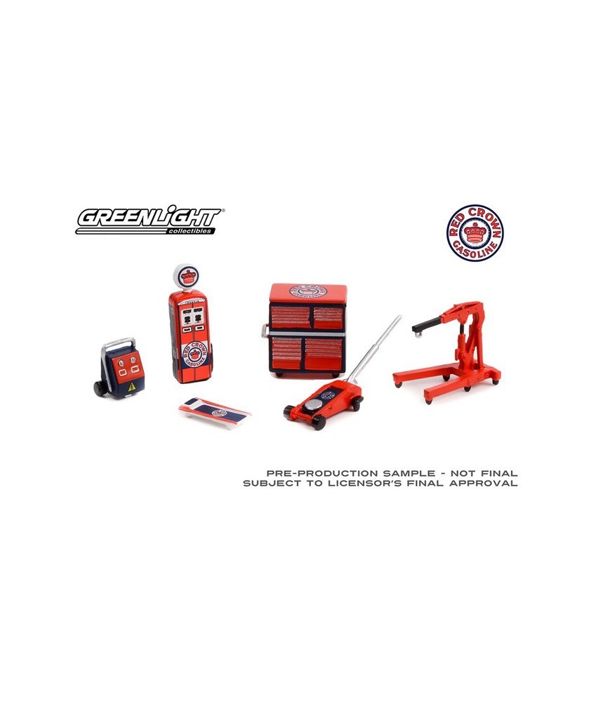 Greenlight Auto Body Shop - Shop Tool Accessories Series 5 Red Crown Gasoline