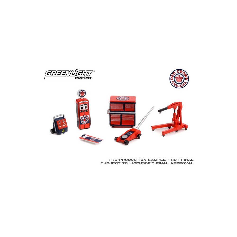 Greenlight Auto Body Shop - Shop Tool Accessories Series 5 Red Crown Gasoline