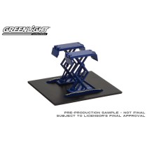 Greenlight Auto Body Shop - Automotive Double Scissor Lifts Series 1 Blue