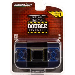 Greenlight Auto Body Shop - Automotive Double Scissor Lifts Series 1 Blue