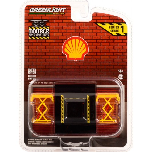 Greenlight Auto Body Shop - Automotive Double Scissor Lifts Series 1 Shell Oil
