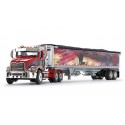DCP by First Gear - Mack Pinnacle Day Cab with Wilson Pacesetter Grain Trailer Our Fallen Heroes