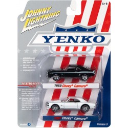 Johnny Lightning Twin Packs 2022 Release 3A - Yenko 1969 Chevy Camaro and 1967 Chevy Camaro