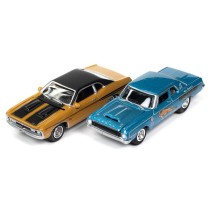 Johnny Lightning Twin Packs 2022 Release 3A - Mr. Norm 1964 Dodge 330 Tribute and 1971 Dodge Demon GSS