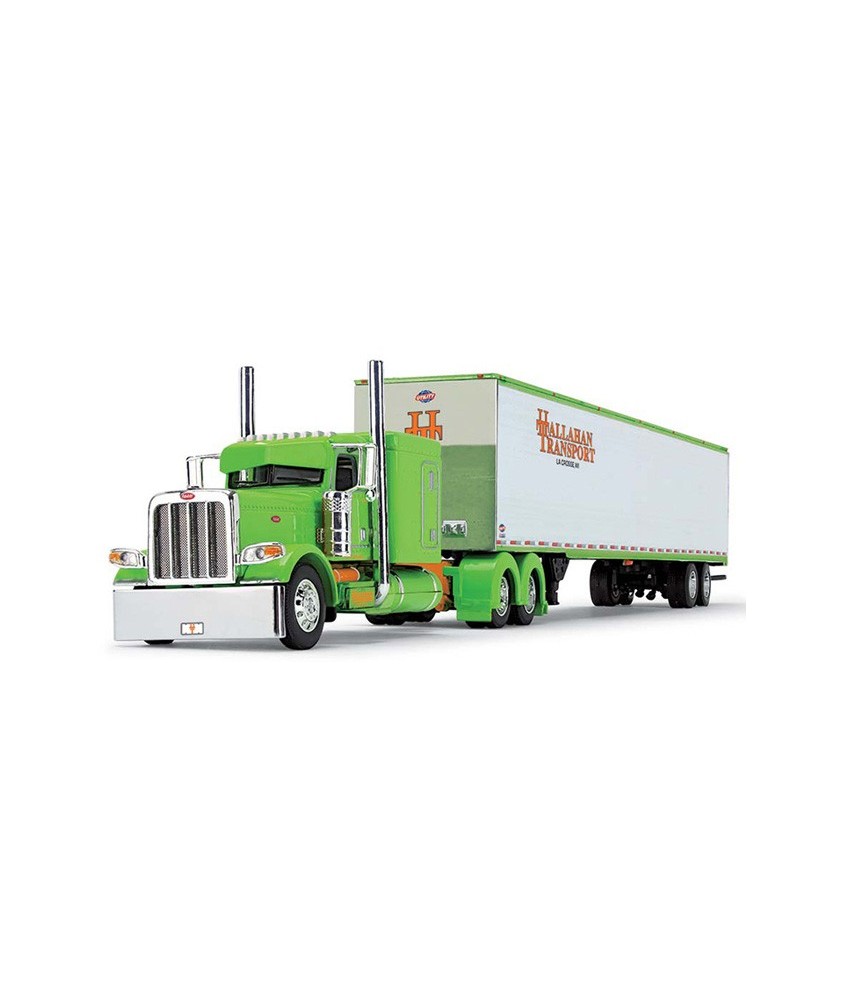 DCP by First Gear Big Rigs - Peterbilt Model 389 with Utility Trailer Hallahan Transport