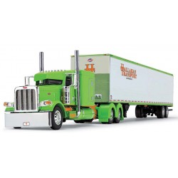 DCP by First Gear Big Rigs - Peterbilt Model 389 with Utility Trailer Hallahan Transport