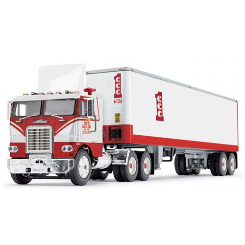 DCP by First Gear White-Freightliner COE with Vintage Dry Goods Trailer