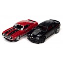 Johnny Lightning Twin Packs 2023 Release 1B - Nickey 1969 Chevy Camaro and 2013 Chevy Camaro