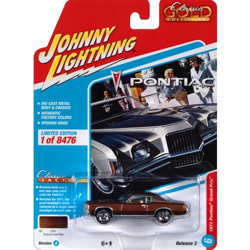 Johnny Lightning Classic Gold 2022 Release 3A - 1971 Pontiac Grand Prix