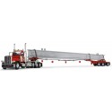 DCP by First Gear - Peterbilt 389 Tri-Axle Cab with Elk River 4-Axle Hydra-Steer Trailer and Beam Load