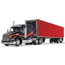 DCP by First Gear - Peterbilt 579 with Utility Roll Tarp Spread-Axle Trailer