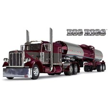 DCP by First Gear Big Rigs - Peterbilt Model 359 with Brenner Asphalt Tanker Trailer