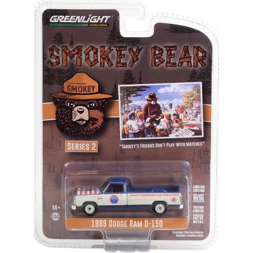 Greenlight Smokey Bear Series 2 - 1989 Dodge Ram D-150 Truck