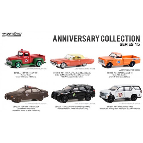 Greenlight Anniversary Collection Series 15 - Six Car Set
