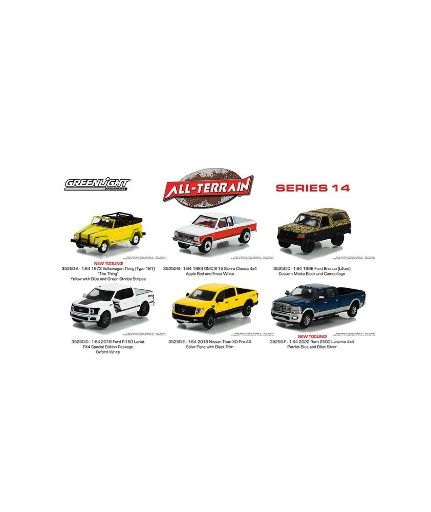 Greenlight All-Terrain Series 14 - Six Car Set