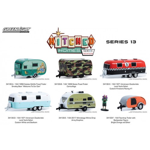Greenlight Hitched Homes Series 13 - Six Camper Set