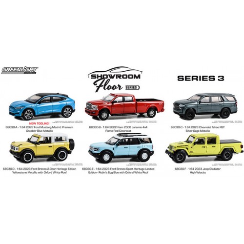 Greenlight Showroom Floor Series 3 - Six Car Set