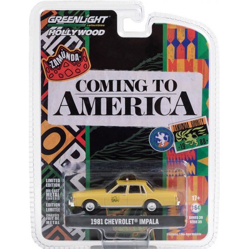 Greenlight Hollywood Series 39 - 1981 Chevrolet Impala Taxi Coming To America