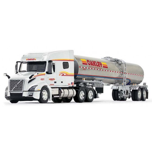 DCP by First Gear - Volvo VNL 740 Mid-Roof Sleeper with Brenner Food Grade Tanker Trailer