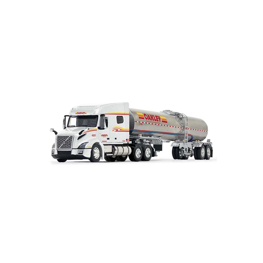 DCP by First Gear - Volvo VNL 740 Mid-Roof Sleeper with Brenner Food Grade Tanker Trailer